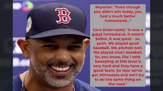 Cora comments on homestand