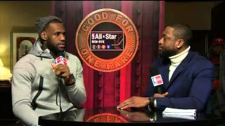 Dwyane Wade Interviews LeBron James   February 13, 2015   NBA All Star Weekend 2015