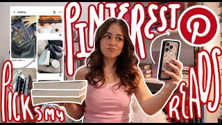 Pinterest Chooses What I Read for a Week📚 *spoiler free reading vlog*