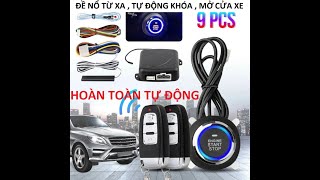 Nút đề nổ 1 chạm thông minh (Smart Start/Stop System) Bộ khởi động xe ô tô có 2 remote mẫu mới