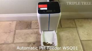 How to Set up and Use TRIPLE TREE Automatic Pet Feeder WSQ01