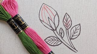 SUPER EASY 3D FLOWER BUD EMBROIDERY DESIGN FOR BEGINNERS/Hand Embroidery