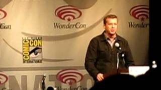 McG enters and calls Christian Bale at Wondercon 09