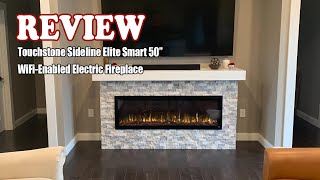 Touchstone Sideline Elite Smart 50” WiFi-Enabled Electric Fireplace - Review & Demo 2024