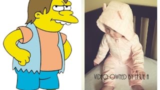 Our baby laughs like Nelson from the Simpsons!