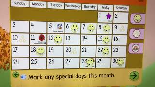 Starfall Make a Calendar November 2024