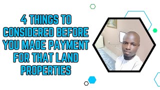 Consider this 4 things before investing in land property Avoid Scam. #realestate #nigeriaindiaspora