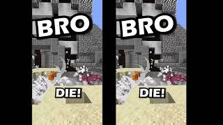 Minecraft shorts crossover side by side comparison! *longest and original video!*