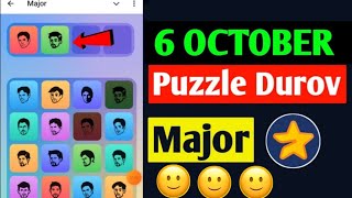 6 October Major puzzle durov Solved Today | Major Daily combo card 6 October