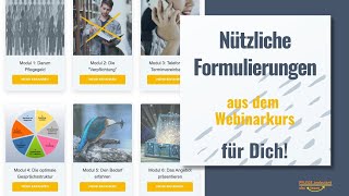 PA162 Nützliche Formulierungen aus dem Webinarkurs für Dich