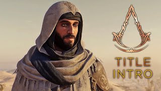 ASSASSIN'S CREED MIRAGE TITLE INTRO 4K 60FPS