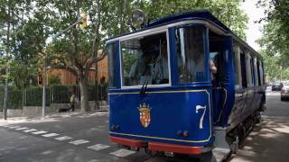 The Blue Tram of Barcelona