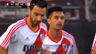 RIVER PLATE vs ARGENTINOS JUNIORS 1 1 GOLES Y RESUMEN 24092017