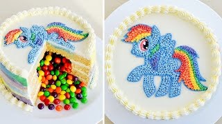 Como hacer una Torta Piñata con Rainbow Dash de Mi Pequeño Pony ✩ Tan Dulce