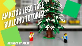 Amazing Lego Tree building tutorial with speed build ( designed by jepaz)