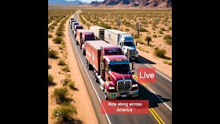 Wide view Trucking from Fort Stockton to Houston Texas via hwy 290 8/30/24