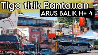 tiga titik pantauan arus balik lebaran .. jalan medaeng nampak rame masuk terminal bungurasih