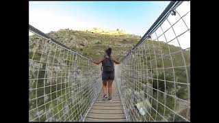 Ponte tibetano sulla Gravina di Matera: andata e ritorno.