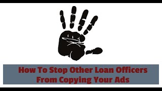 How To Block Your Competiting Loan Officers On Facebook