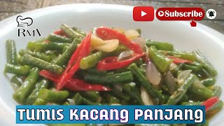 MASAK CUMA SAT SET TAPI ENAK PARAH - TUMIS KACANG PANJANG || VIDEO 30