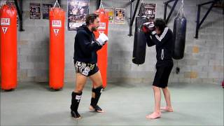 Push Kick to Switch Kick Combo|NC Muay Thai| Eight Points Muay Thai| 336-403-4493