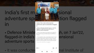 Raksha Mantri Shri Rajnath Singh flags-in India’s first multi-dimensional adventure sports