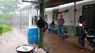 Fuerte tormenta con viento y truenos sonidos relajante para dormir😴