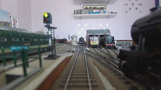 208. Driver's Eye View of the Down Line with Combination 101275, Starting & Finishing in Platform 2.