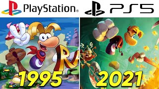 Evolution of RAYMAN PlayStation Games (1995-2021)