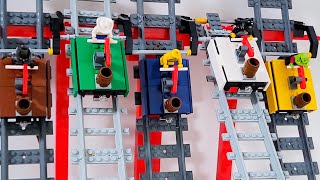 Which car is fastest - competition with Lego train cars