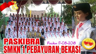 MACAN ! Paskibra SMKN 1 Pebayuran Bekasi @upacara HUT RI 17-08-2018