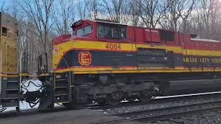 Dash 9 and 3 SD70ACe's up Otis hill