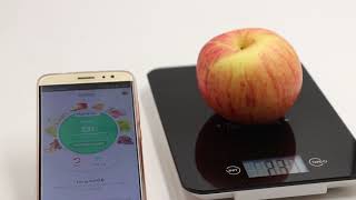 bluetooth nutrition scale, digital kitchen scale for nutrition and calorie checking