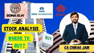 Stock Analysis:- Tata tech share , hudco share & sona blw share price