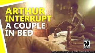 Red Dead Redemption 2 Arthur Interrupted A Couple In Bed