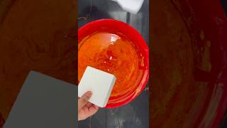 Fresh chalk into orange paste crush #asmr