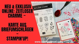 Karte aus Briefumschlägen mit dem Online-Set Zeitloser Charme ~ Stampin'UP! Exklusiv!