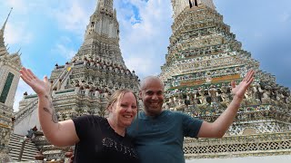 🇹🇭 Amazing Wat Arun (Temple of Dawn) Our First Temple in Bangkok Thailand