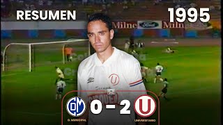 Municipal 0-2 Universitario | Resumen | 1995 | Goles de Roberto Martínez y Germán Carty⚽🎞