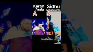 sidhu moose wala Vs karan aujla🔥 #shorts #viralshorts #youtubeshorts