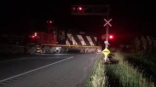 CN 566 Crossing Highway 85 Northbound with 4 tank cars and 4138 Long Hood!