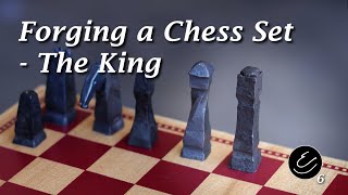 Hand-Forged Metal Chess Pieces - The King