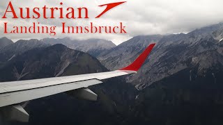 Spectacular Approach into Innsbruck (RNP Z RWY 26) | Austrian Embraer E195