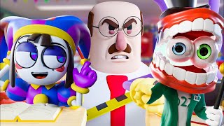 POMNI & JAX in the School Laboratory and scary teacher! Amazing UNOFFICIAL Digital Circus Animation