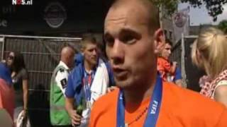 Sneijder  Voelt als kampioenschap Huldiging 2010 8 11 Spain España 스페인 Spanien.flv