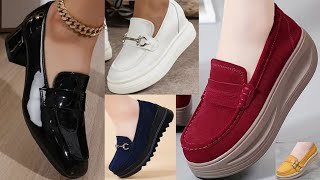 2024 WOMEN'S CASUAL COMFORT LOAFERS SHOES DESIGNS LATEST COMFORTABLE AND STYLISH FOOTWEAR COLLECTION