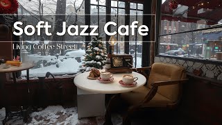 Soft Jazz Cafe ~ Живая кофейная улица с красивыми людьми зимой ❄️🧣