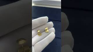 Custom Made Luxury Van Cleef Arpels Sweet Alhambra Earrings 18K Yellow Gold White Mother Of Pearl