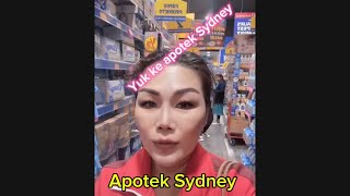 Apotek Sydney jual apa aja? Today hanya obat tp kebutuhan RT banyak ya #chemist #apotek