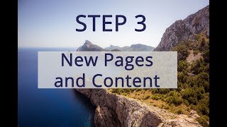 Wordpress New Pages Adding Content Templates for Small Business Site